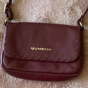 Cute John Rocha cross body purse/handbag - burgundy